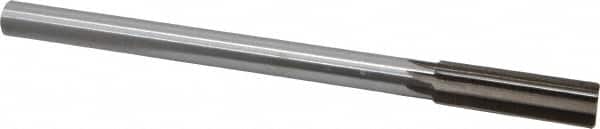 Interstate - 0.693" High Speed Steel Chucking Reamer - Straight Flute, 9/16" Straight Shank, 2-1/4" Flute Length, 9" OAL - Americas Industrial Supply