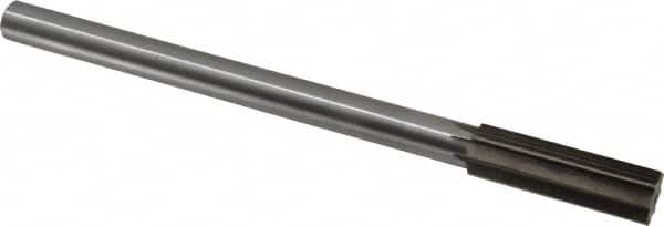 Interstate - 0.728" High Speed Steel Chucking Reamer - Straight Flute, 5/8" Straight Shank, 2-1/2" Flute Length, 9-1/2" OAL - Americas Industrial Supply
