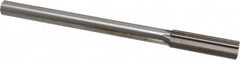 Interstate - 0.762" High Speed Steel Chucking Reamer - Straight Flute, 5/8" Straight Shank, 2-1/2" Flute Length, 9-1/2" OAL - Americas Industrial Supply