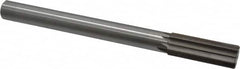 Interstate - 1" High Speed Steel Chucking Reamer - Straight Flute, 7/8" Straight Shank, 2-3/4" Flute Length, 10-1/2" OAL - Americas Industrial Supply