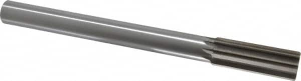 Interstate - 1" High Speed Steel Chucking Reamer - Straight Flute, 7/8" Straight Shank, 2-3/4" Flute Length, 10-1/2" OAL - Americas Industrial Supply