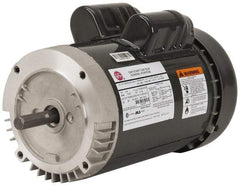 US Motors - 3/4 hp, TEFC Enclosure, No Thermal Protection, 1,140 RPM, 115/230 Volt, 60 Hz, Single Phase Capacitor Start-Cap Run Motor - Size 56C Frame, C-Face Mount, 1 Speed, Ball Bearings, 12.2/6.1 Full Load Amps, B Class Insulation, Reversible - Americas Industrial Supply