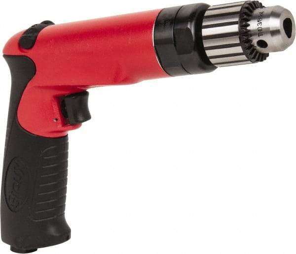 Sioux Tools - 3/8" Reversible Keyed Chuck - Pistol Grip Handle, 2,000 RPM, 14.16 LPS, 30 CFM, 1 hp - Americas Industrial Supply