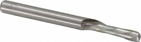 Onsrud - 1/4" Cutting Diam x 3/4" Length of Cut, 1 Flute, Downcut Spiral Router Bit - Uncoated, Right Hand Cut, High Speed Steel, 2-3/4" OAL x 1/4" Shank Diam, Single Edge, 19 to 32° Helix Angle - Americas Industrial Supply