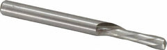Onsrud - 1/4" Cutting Diam x 3/4" Length of Cut, 1 Flute, Downcut Spiral Router Bit - Uncoated, Right Hand Cut, High Speed Steel, 2-3/4" OAL x 1/4" Shank Diam, Single Edge, 19 to 32° Helix Angle - Americas Industrial Supply