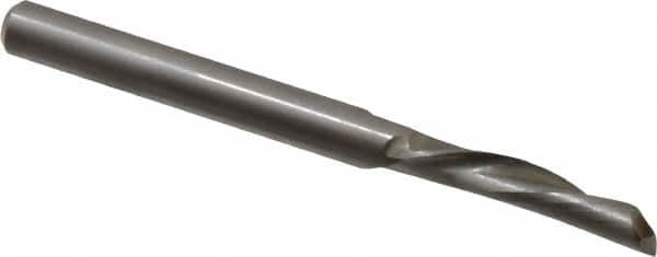 Onsrud - 1/4" Cutting Diam x 1" Length of Cut, 1 Flute, Downcut Spiral Router Bit - Uncoated, Right Hand Cut, High Speed Steel, 3" OAL x 1/4" Shank Diam, Single Edge, 19 to 32° Helix Angle - Americas Industrial Supply