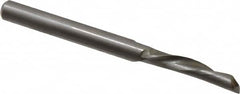 Onsrud - 1/4" Cutting Diam x 1" Length of Cut, 1 Flute, Downcut Spiral Router Bit - Uncoated, Right Hand Cut, High Speed Steel, 3" OAL x 1/4" Shank Diam, Single Edge, 19 to 32° Helix Angle - Americas Industrial Supply