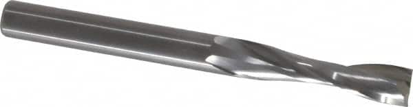 Onsrud - 3/8" Cutting Diam x 1-1/2" Length of Cut, 2 Flute, Upcut Spiral Router Bit - Uncoated, Right Hand Cut, Solid Carbide, 4" OAL x 3/8" Shank Diam, Double Edge, 22° Helix Angle - Americas Industrial Supply