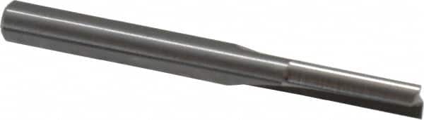 Onsrud - 1/4" Diam, 1/4" Shank Diam, 3/4" Length of Cut, 2 Flute Double Edge Straight Router Bit - 2-1/2" Overall Length, Left Hand Cut, Solid Carbide - Americas Industrial Supply