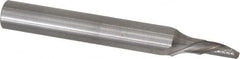 Onsrud - 1/8" Cutting Diam x 1/4" Length of Cut, 1 Flute, Downcut Spiral Router Bit - Uncoated, Right Hand Cut, Solid Carbide, 2" OAL x 1/4" Shank Diam, Single Edge, 22° Helix Angle - Americas Industrial Supply