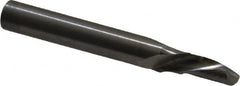 Onsrud - 3/16" Cutting Diam x 3/8" Length of Cut, 1 Flute, Downcut Spiral Router Bit - Uncoated, Right Hand Cut, Solid Carbide, 2" OAL x 1/4" Shank Diam, Single Edge, 22° Helix Angle - Americas Industrial Supply