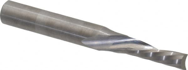 Onsrud - 3/16" Cutting Diam x 5/8" Length of Cut, 1 Flute, Downcut Spiral Router Bit - Uncoated, Right Hand Cut, Solid Carbide, 2" OAL x 1/4" Shank Diam, Single Edge, 21° Helix Angle - Americas Industrial Supply