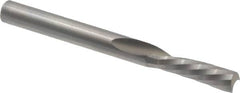 Onsrud - 3/16" Cutting Diam x 5/8" Length of Cut, 1 Flute, Downcut Spiral Router Bit - Uncoated, Right Hand Cut, Solid Carbide, 2" OAL x 3/16" Shank Diam, Single Edge, 21° Helix Angle - Americas Industrial Supply