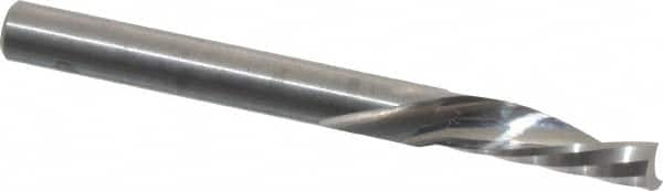 Onsrud - 3/16" Cutting Diam x 5/8" Length of Cut, 1 Flute, Downcut Spiral Router Bit - Uncoated, Right Hand Cut, Solid Carbide, 2" OAL x 3/16" Shank Diam, Single Edge, 21° Helix Angle - Americas Industrial Supply