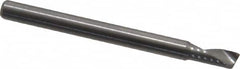 Onsrud - 1/8" Cutting Diam x 1/4" Length of Cut, 1 Flute, Upcut Spiral Router Bit - Uncoated, Right Hand Cut, Solid Carbide, 1-1/2" OAL x 1/8" Shank Diam, Single Edge, 22° Helix Angle - Americas Industrial Supply