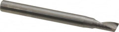 Onsrud - 7/32" Cutting Diam x 7/16" Length of Cut, 1 Flute, Upcut Spiral Router Bit - Uncoated, Right Hand Cut, Solid Carbide, 2-1/2" OAL x 1/4" Shank Diam, Single Edge, 22° Helix Angle - Americas Industrial Supply