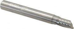Onsrud - 9/32" Cutting Diam x 7/16" Length of Cut, 1 Flute, Upcut Spiral Router Bit - Uncoated, Right Hand Cut, Solid Carbide, 2-1/2" OAL x 5/16" Shank Diam, Single Edge, 22° Helix Angle - Americas Industrial Supply