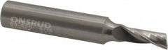 Onsrud - 5/16" Cutting Diam x 3/4" Length of Cut, 1 Flute, Upcut Spiral Router Bit - Uncoated, Right Hand Cut, Solid Carbide, 3" OAL x 1/2" Shank Diam, Single Edge, 22° Helix Angle - Americas Industrial Supply