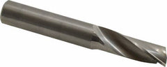 Onsrud - 1/2" Cutting Diam x 1-3/8" Length of Cut, 1 Flute, Upcut Spiral Router Bit - Uncoated, Right Hand Cut, Solid Carbide, 3-1/2" OAL x 1/2" Shank Diam, Single Edge, 22° Helix Angle - Americas Industrial Supply