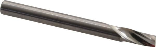 Onsrud - 3/16" Cutting Diam x 3/8" Length of Cut, 1 Flute, Upcut Spiral Router Bit - Uncoated, Right Hand Cut, Solid Carbide, 2" OAL x 3/16" Shank Diam, Single Edge, 21° Helix Angle - Americas Industrial Supply