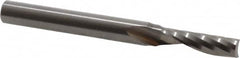 Onsrud - 7/32" Cutting Diam x 3/4" Length of Cut, 1 Flute, Upcut Spiral Router Bit - Uncoated, Right Hand Cut, Solid Carbide, 2-1/2" OAL x 1/4" Shank Diam, Single Edge, 21° Helix Angle - Americas Industrial Supply