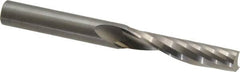 Onsrud - 3/8" Cutting Diam x 1-5/8" Length of Cut, 1 Flute, Upcut Spiral Router Bit - Uncoated, Right Hand Cut, Solid Carbide, 3-1/2" OAL x 3/8" Shank Diam, Single Edge, 21° Helix Angle - Americas Industrial Supply