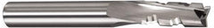 Onsrud - 3/8" Cutting Diam x 7/8" Length of Cut, 3 Flute, Downcut Spiral Router Bit - Uncoated, Right Hand Cut, Solid Carbide, 3" OAL x 3/8" Shank Diam, Three Edge, 10° Helix Angle - Americas Industrial Supply