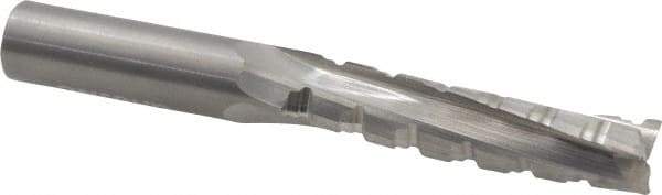 Onsrud - 1/2" Cutting Diam x 2-1/8" Length of Cut, 3 Flute, Upcut Spiral Router Bit - Uncoated, Right Hand Cut, Solid Carbide, 4" OAL x 1/2" Shank Diam, Three Edge, 10° Helix Angle - Americas Industrial Supply