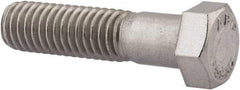 Value Collection - 7/16-14 UNC, 1-3/4" Length Under Head Hex Head Cap Screw - Partially Threaded, Grade 18-8 Stainless Steel, Uncoated, 5/8" Hex - Americas Industrial Supply