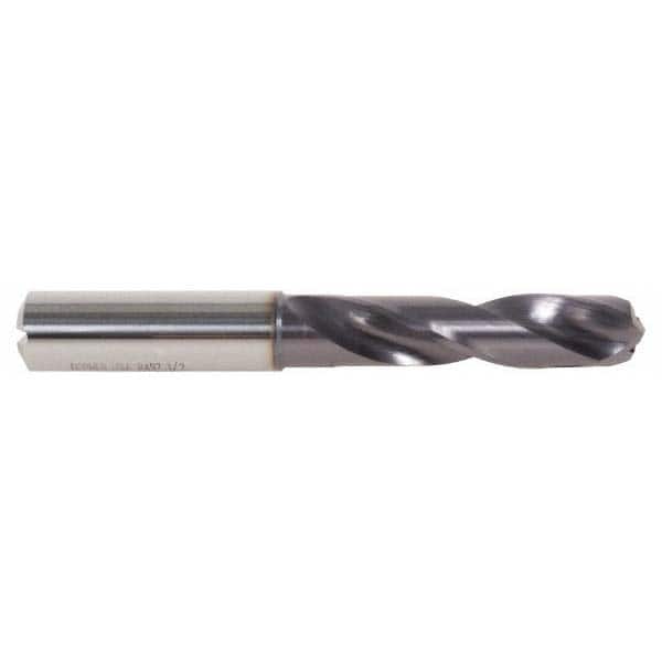 DORMER - 0.3681" 140° Spiral Flute Solid Carbide Screw Machine Drill Bit - Americas Industrial Supply