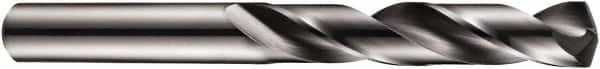 DORMER - Letter E (1/4) 140° Solid Carbide Jobber Drill - TiAlN Finish, Right Hand Cut, Spiral Flute, Straight Shank, 91mm OAL, Four Facet Split Point - Americas Industrial Supply