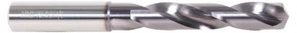 DORMER - #30 140° Solid Carbide Jobber Drill - TiAlN Finish, Right Hand Cut, Spiral Flute, Straight Shank, 66mm OAL, Four Facet Split Point - Americas Industrial Supply