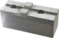 H & R Manufacturing - Tongue & Groove Attachment, Square Soft Lathe Chuck Jaw - Aluminum, 3" Btw Mount Hole Ctrs, 5-5/8" Long x 2" Wide x 2-5/16" High, 1/2" Groove - Americas Industrial Supply
