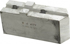 H & R Manufacturing - Tongue & Groove Attachment, Square Soft Lathe Chuck Jaw - Aluminum, 1-3/4" Btw Mount Hole Ctrs, 3-15/16" Long x 1-1/4" Wide x 1-5/8" High, 5/16" Groove - Americas Industrial Supply