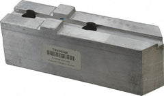 H & R Manufacturing - Tongue & Groove Attachment, Square Soft Lathe Chuck Jaw - Aluminum, 3" Btw Mount Hole Ctrs, 7-1/4" Long x 2" Wide x 2-5/16" High, 1/2" Groove - Americas Industrial Supply