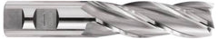 OSG - 1-3/4", 3" LOC, 1-1/4" Shank Diam, 5-1/2" OAL, 6 Flute, Cobalt Square End Mill - Single End, Uncoated, Spiral Flute, 30° Helix, Right Hand Cut, Right Hand Flute, Series 547 - Americas Industrial Supply