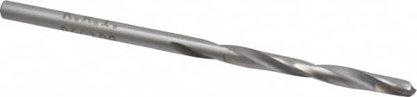 Made in USA - 1/8" 135° Carbide-Tipped Jobber Drill - Bright Finish, Right Hand Cut, Spiral Flute, Straight Shank, 2-3/4" OAL, Split Point - Americas Industrial Supply