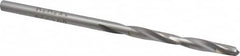 Made in USA - 1/8" 135° Carbide-Tipped Jobber Drill - Bright Finish, Right Hand Cut, Spiral Flute, Straight Shank, 2-3/4" OAL, Split Point - Americas Industrial Supply