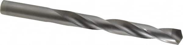 Made in USA - 1/2" Diam, 6" OAL Bright Carbide-Tipped Aircraft Extension Drill Bit - 135° Point Angle - Americas Industrial Supply