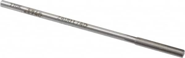 Made in USA - 0.174" Carbide-Tipped 4 Flute Chucking Reamer - Straight Flute, 0.151" Straight Shank, 1" Flute Length, 4" OAL - Americas Industrial Supply