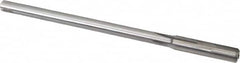 Made in USA - 0.336" Carbide-Tipped 4 Flute Chucking Reamer - Straight Flute, 9/32" Straight Shank, 1-1/2" Flute Length, 6" OAL - Americas Industrial Supply