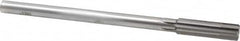 Made in USA - 0.536" Carbide-Tipped 6 Flute Chucking Reamer - Straight Flute, 7/16" Straight Shank, 2" Flute Length, 8" OAL - Americas Industrial Supply