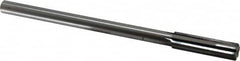 Made in USA - 0.544" Carbide-Tipped 6 Flute Chucking Reamer - Americas Industrial Supply