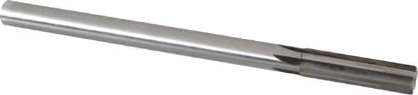 Made in USA - 0.616" Carbide-Tipped 6 Flute Chucking Reamer - Straight Flute, 9/16" Straight Shank, 2-1/4" Flute Length, 9" OAL - Americas Industrial Supply