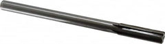 Made in USA - 0.622" Carbide-Tipped 6 Flute Chucking Reamer - Straight Flute, 9/16" Straight Shank, 2-1/4" Flute Length, 9" OAL - Americas Industrial Supply