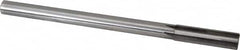 Made in USA - 0.655" Carbide-Tipped 6 Flute Chucking Reamer - Straight Flute, 9/16" Straight Shank, 2-1/4" Flute Length, 9" OAL - Americas Industrial Supply