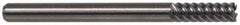 M.A. Ford - 3/4", 1-1/2" LOC, 3/4" Shank Diam, 4" OAL, 6 Flute, Solid Carbide Square End Mill - Single End, TiN Finish, Spiral Flute, 53° Helix, Right Hand Cut, Right Hand Flute, Series 113 - Americas Industrial Supply