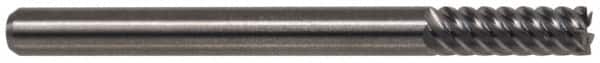 M.A. Ford - 1", 1-1/2" LOC, 1" Shank Diam, 4" OAL, 6 Flute, Solid Carbide Square End Mill - Single End, Uncoated, Spiral Flute, 53° Helix, Right Hand Cut, Right Hand Flute, Series 113 - Americas Industrial Supply