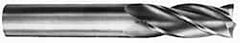 M.A. Ford - 5/8", 1-1/4" LOC, 5/8" Shank Diam, 3-1/2" OAL, 3 Flute, Solid Carbide Square End Mill - Americas Industrial Supply