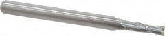 M.A. Ford - 0.085", 0.255" LOC, 1/8" Shank Diam, 1-1/2" OAL, 2 Flute, Solid Carbide Square End Mill - Single End, Uncoated, Spiral Flute, 30° Helix, Centercutting, Right Hand Cut, Right Hand Flute, Series 121 - Americas Industrial Supply
